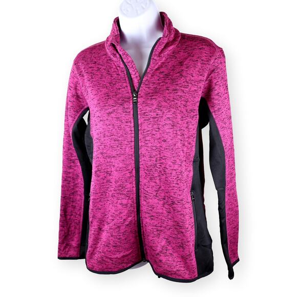 Marc New York Women's Full Zip Up Athletic Jacket Purple Black M - Picture 1 of 8